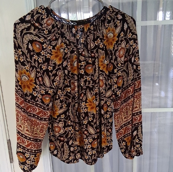 Rachel Zoe Black and Orange Relaxed Blouse - Picture 3 of 3